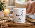 Inspirational Script Ceramic Mug – 'You Are Enough' Coffee & Tea Gift
