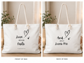 Faith Weekender Bag — "Love Never Fails" / "Jesus Loves Me" Christian Travel Tote