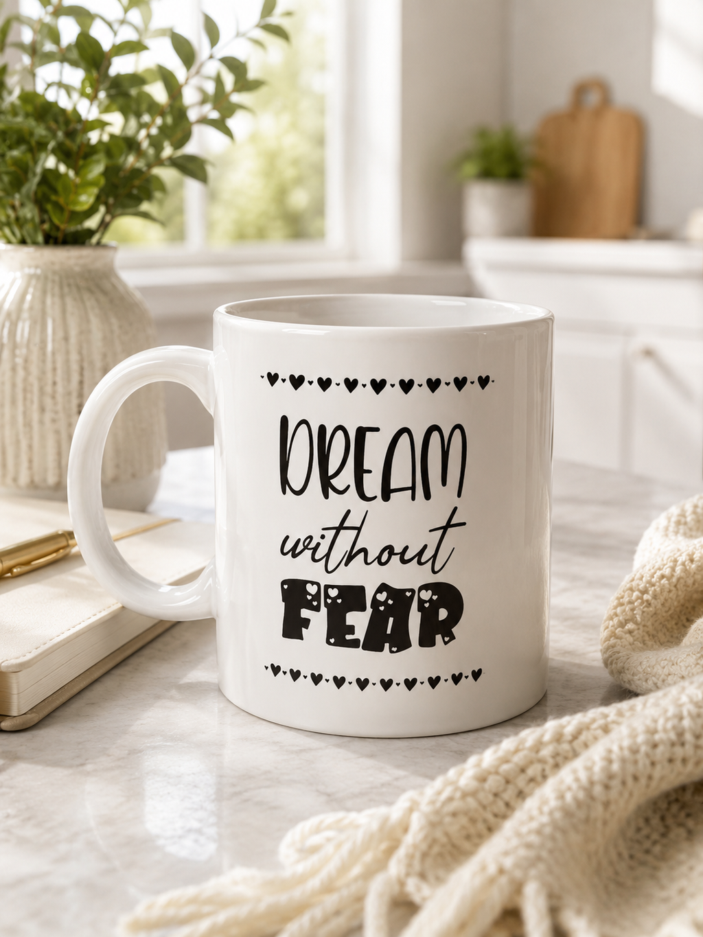 Dream Without Fear- Inspirational Coffee Mug 11 oz