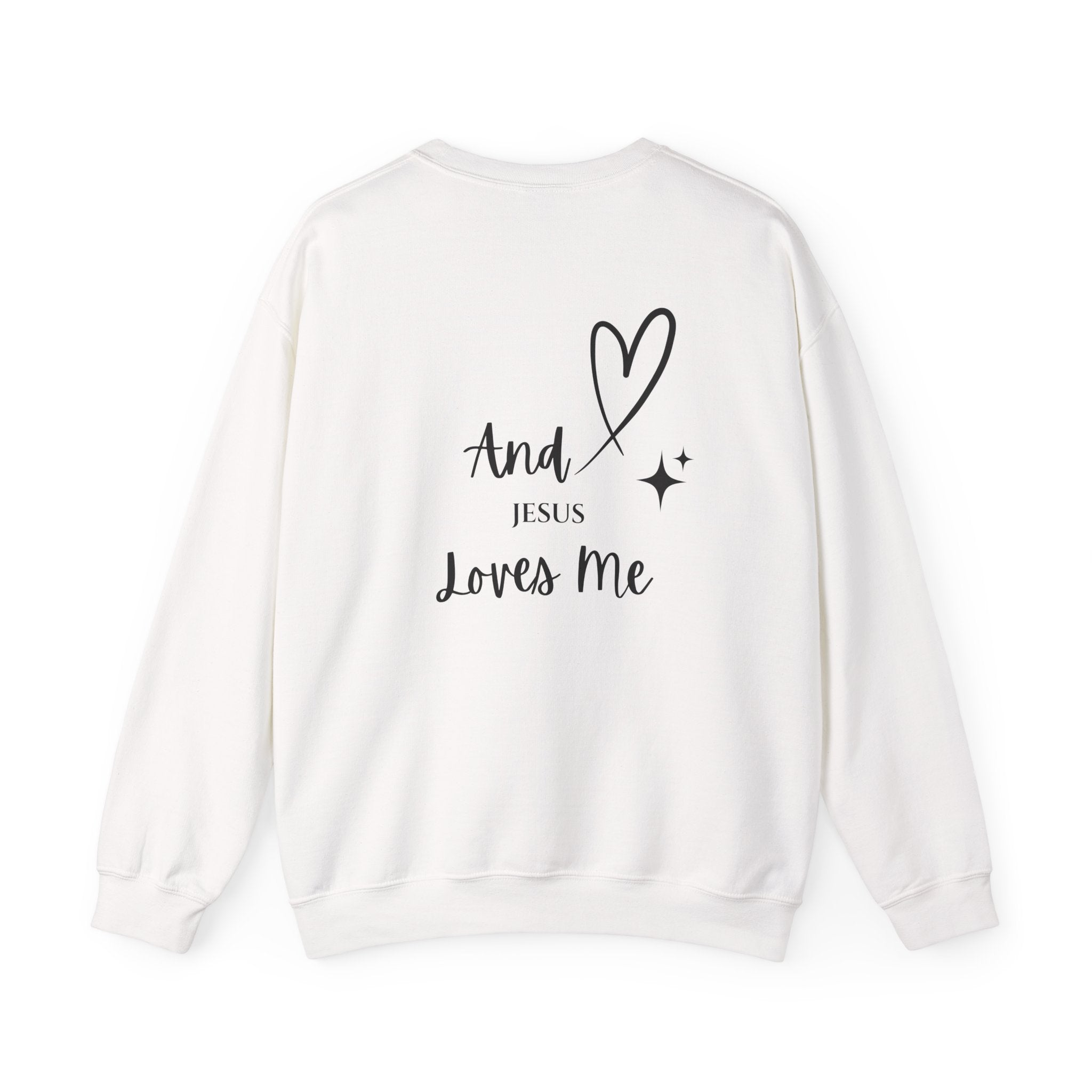 Crewneck Sweatshirt — "Love Never Fails" Christian Heart Pullover