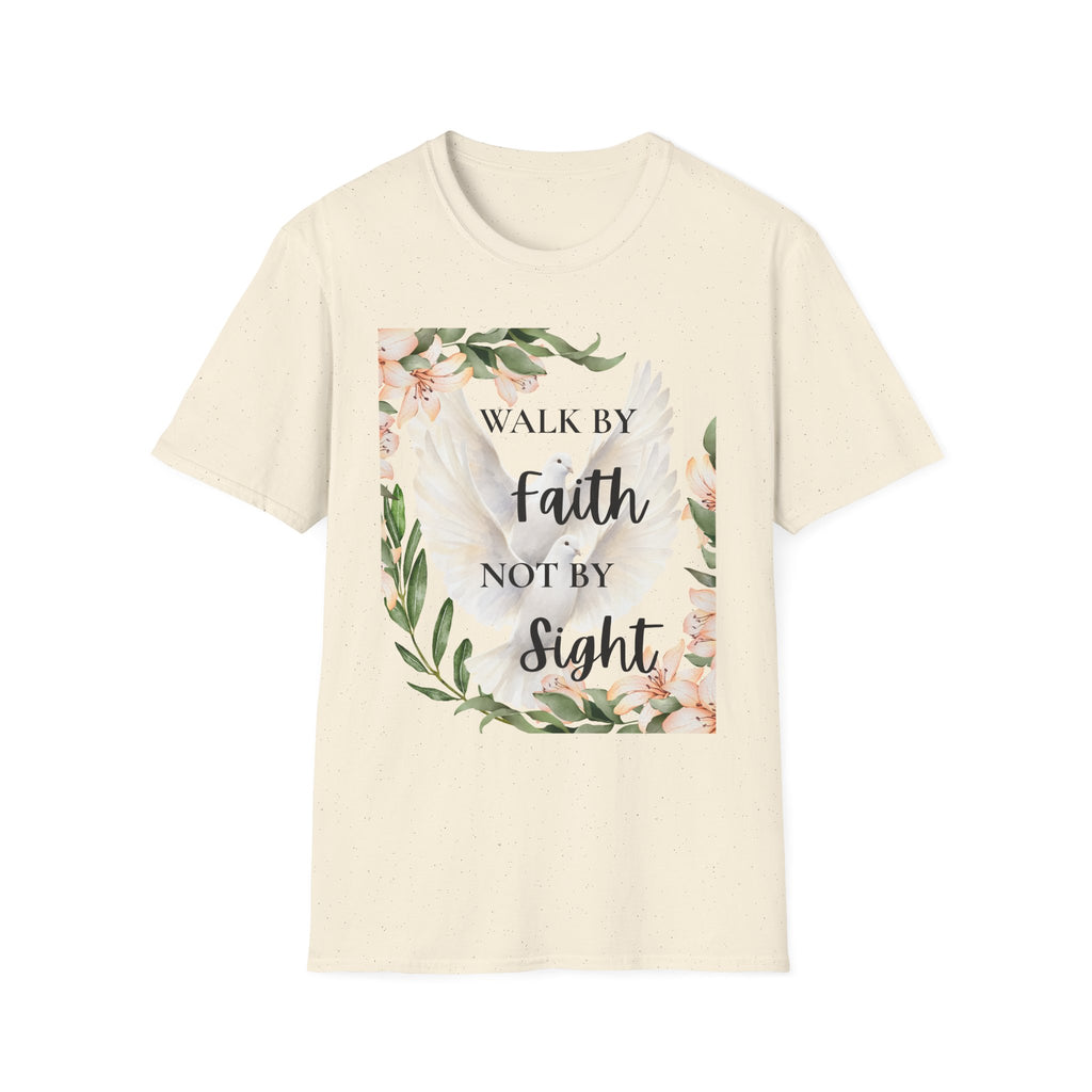 Walk By Faith Floral T-Shirt — Inspirational Christian Tee