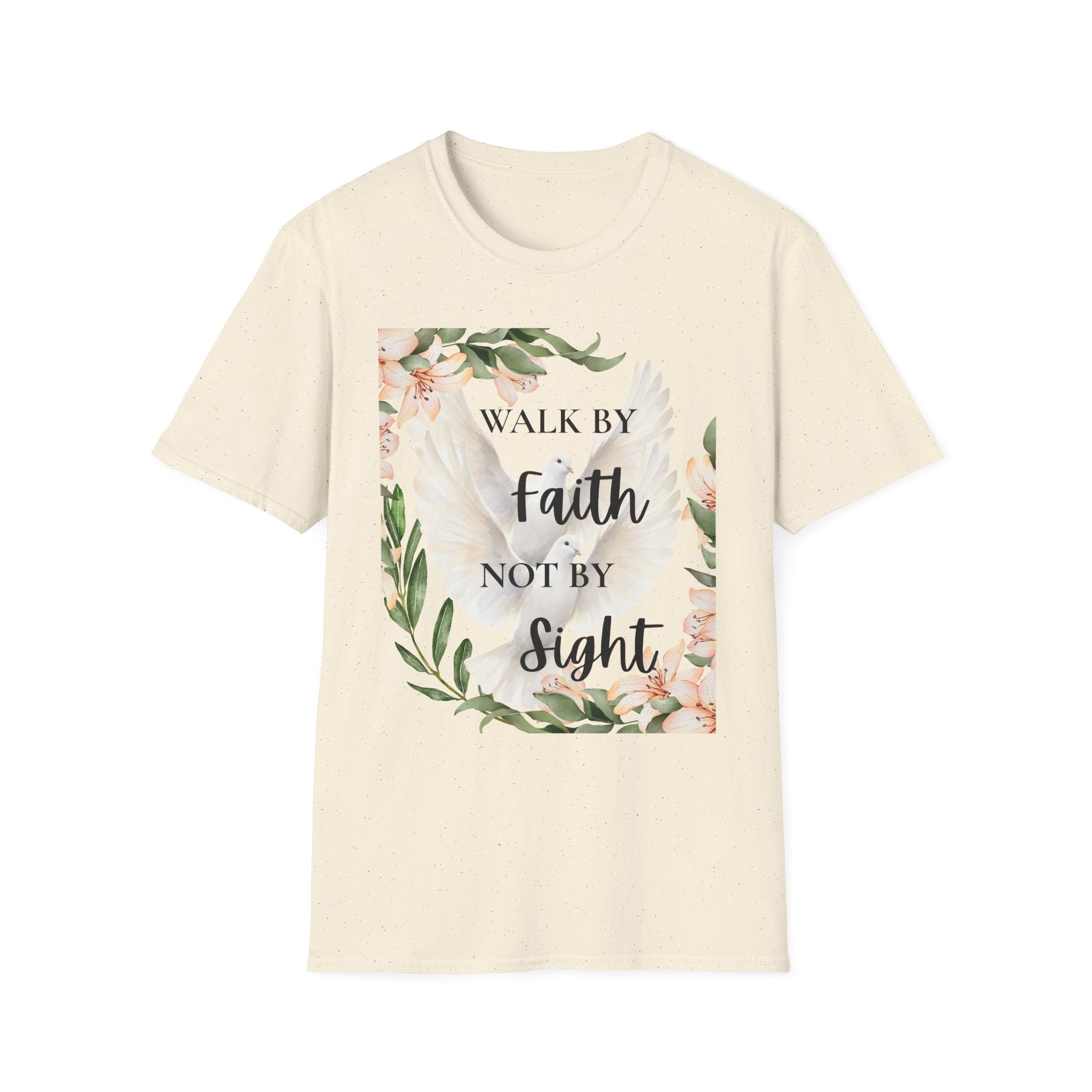 Walk By Faith Floral T-Shirt — Inspirational Christian Tee